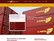 Tablet Screenshot of carucontainers.com
